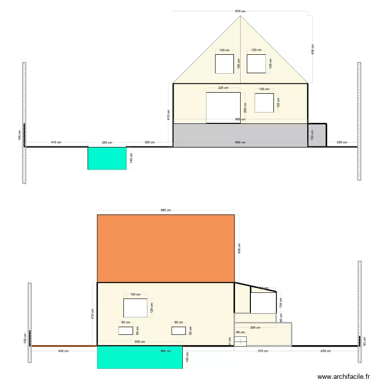 plan de coupe piscine. Plan de 
