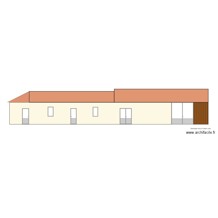 Thil Façade Sud - Projet V2. Plan de 0 pièce et 0 m2