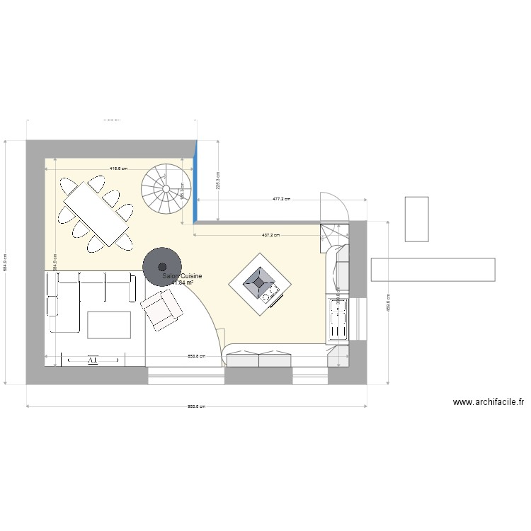 1er étage sylvain. Plan de 0 pièce et 0 m2