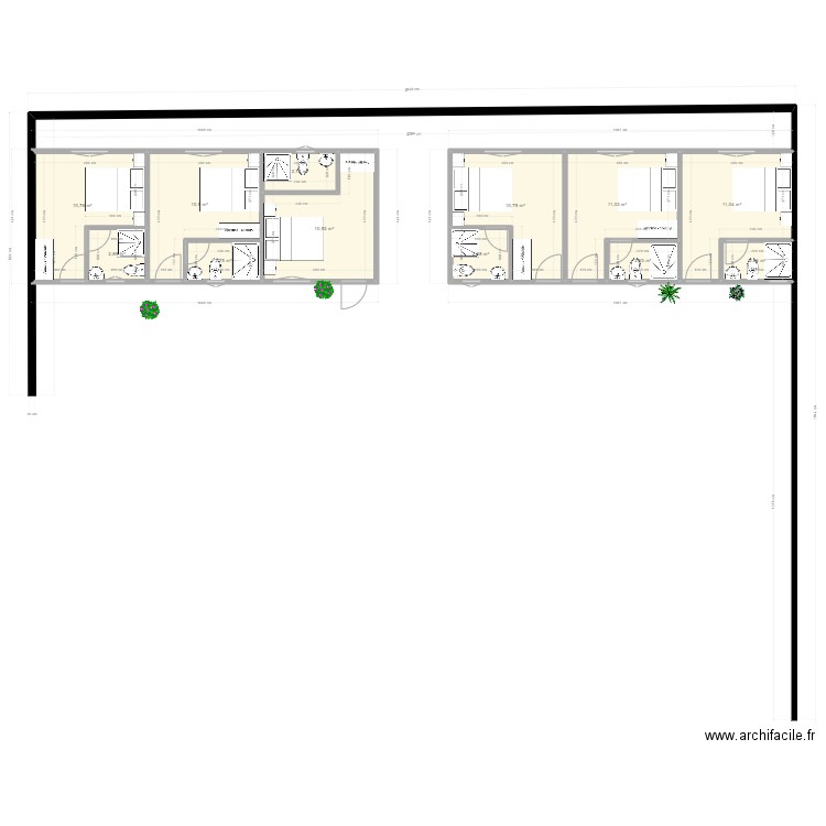 Hotel Béatitude. Plan de 0 pièce et 0 m2