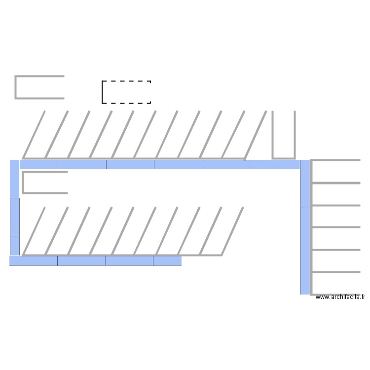 Place Parking. Plan de 0 pièce et 0 m2