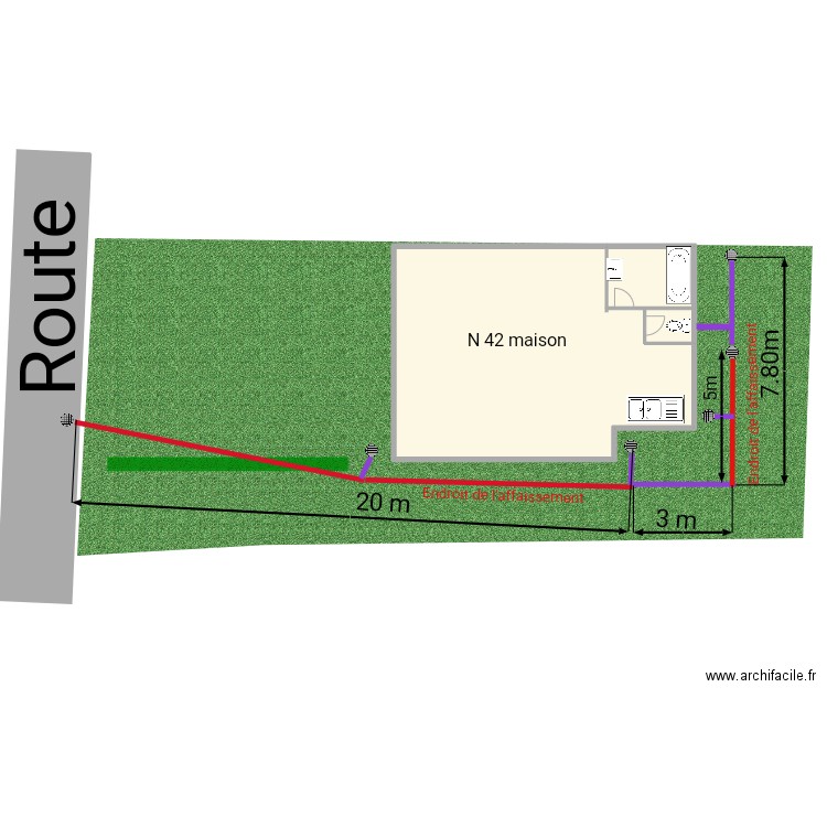 42 de la Loire Bully-les-Mines 01. Plan de 1 pièce et 275 m2