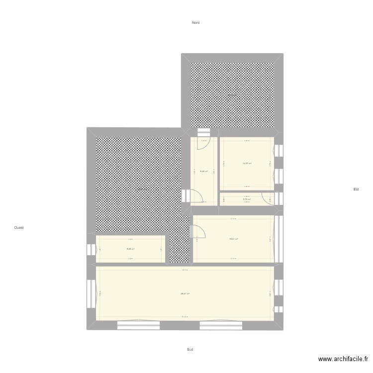 Pierre. Plan de 8 pièces et 176 m2