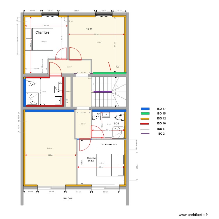 Lot B 2eme perso v1. Plan de 0 pièce et 0 m2