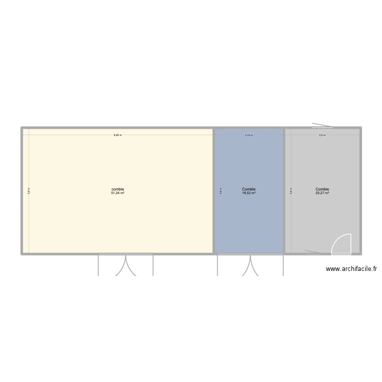 mazendreau. Plan de 8 pièces et 278 m2