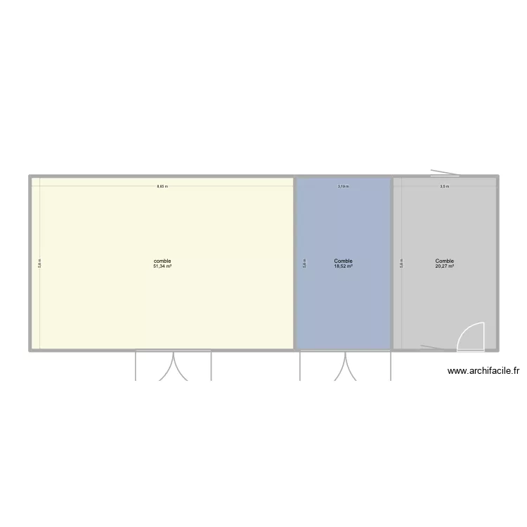 mazendreau. Plan de 8 pièces et 278 m²
