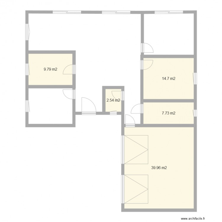 maison fermette . Plan de 0 pièce et 0 m2