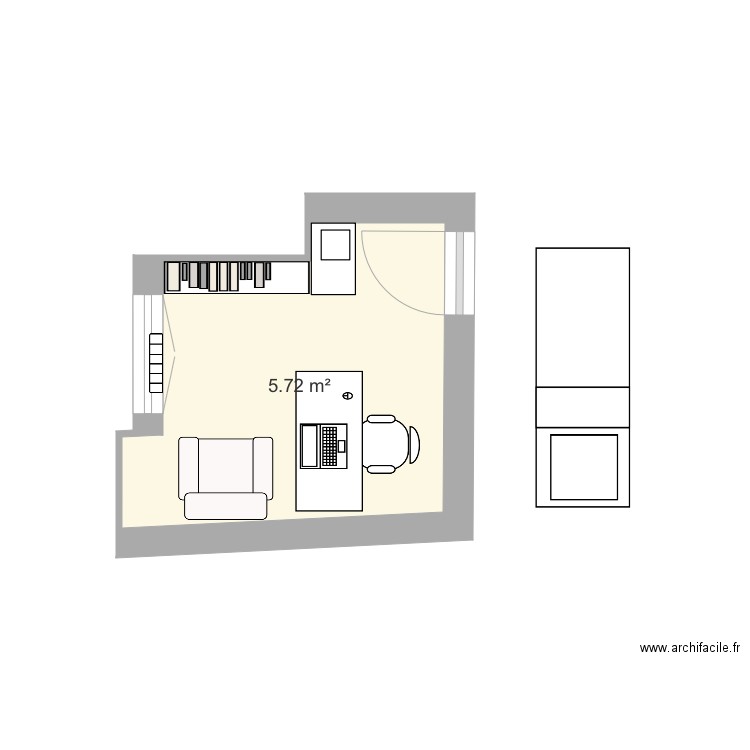 Chambre de bonne 5. Plan de 0 pièce et 0 m2