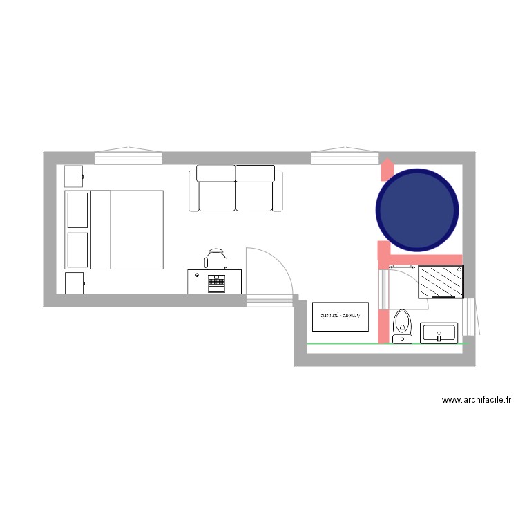 chambre nuptiale essai plb. Plan de 0 pièce et 0 m2