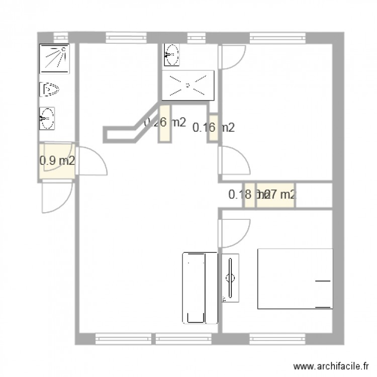 Appartement Toulouse 6. Plan de 0 pièce et 0 m2