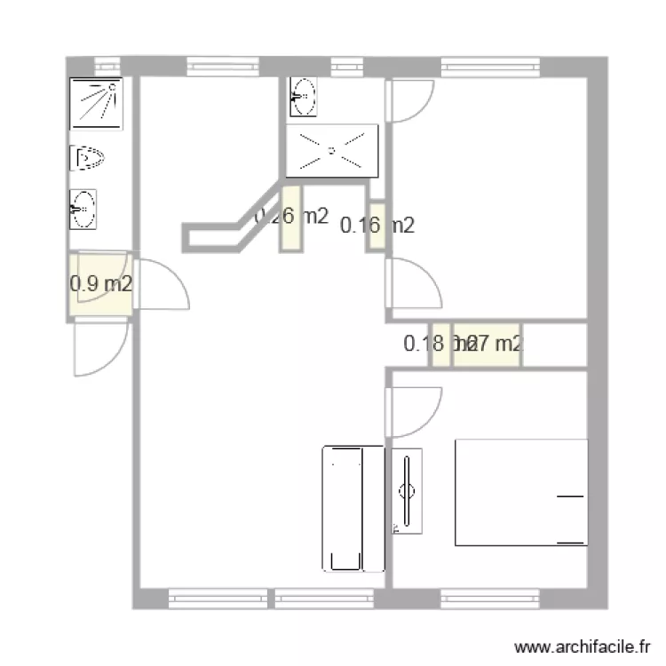 Appartement Toulouse 6. Plan de 