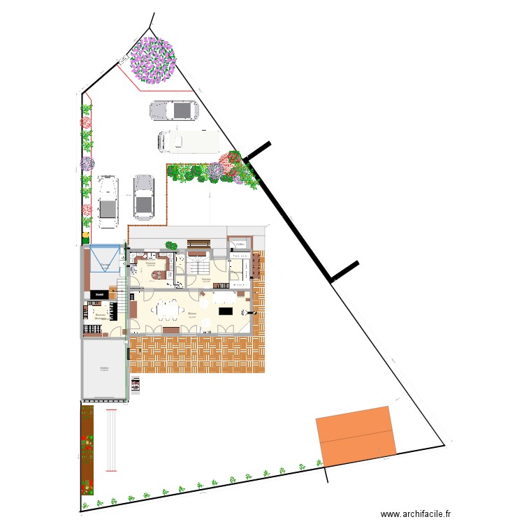 Maison Houppeville Etude 7. Plan de 0 pièce et 0 m2