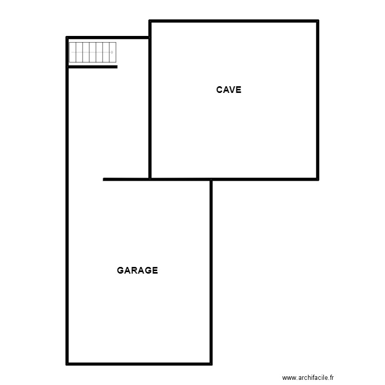 SS DUCHE. Plan de 2 pièces et 144 m2