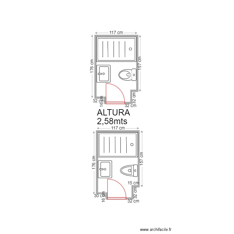 MONTSERRAT GUILA BAÑO 2. Plan de 2 pièces et 4 m2