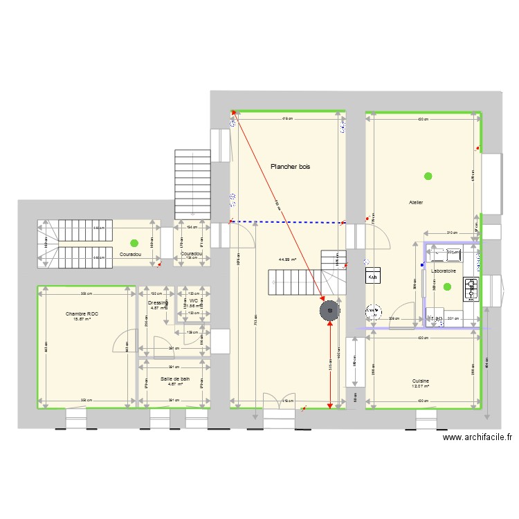 Rocles RDC Menuiserie. Plan de 0 pièce et 0 m2