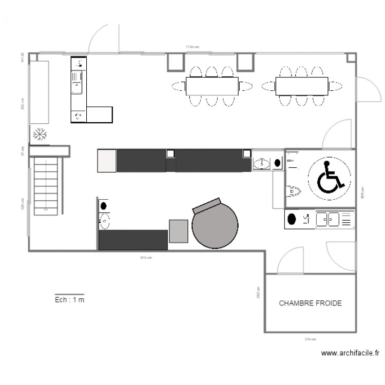 GRANO CHEZ JULIE. Plan de 8 pièces et 84 m2