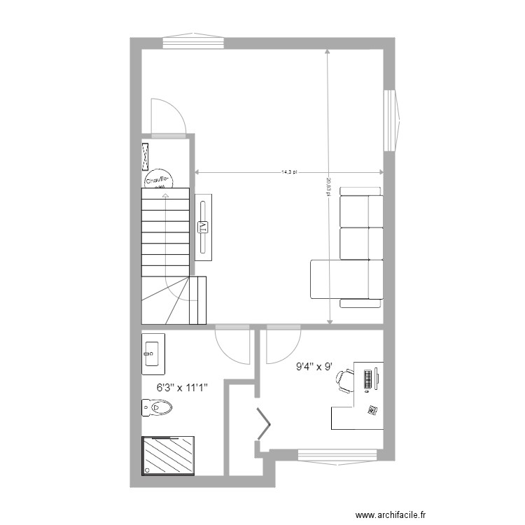 j150 sous sol. Plan de 0 pièce et 0 m2