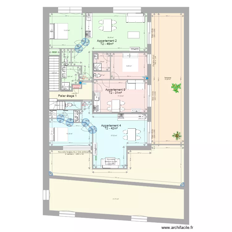 Pasteur Etage 1 d1. Plan de Pasteur Etage 1 d1. Plan de