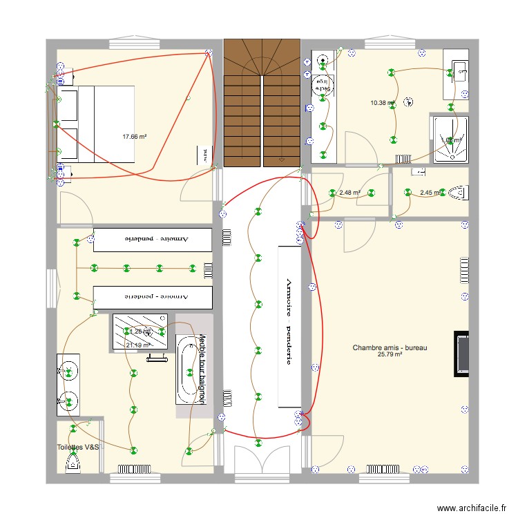 1er étage 18 nov 18. Plan de 0 pièce et 0 m2