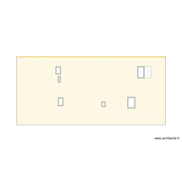 face nord initiale. Plan de 