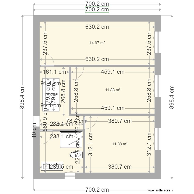 CJ LF PLAN 9 X 7 ETAGE AAA. Plan de 0 pièce et 0 m2