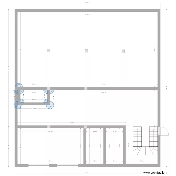 bureau golaa rdc. Plan de 