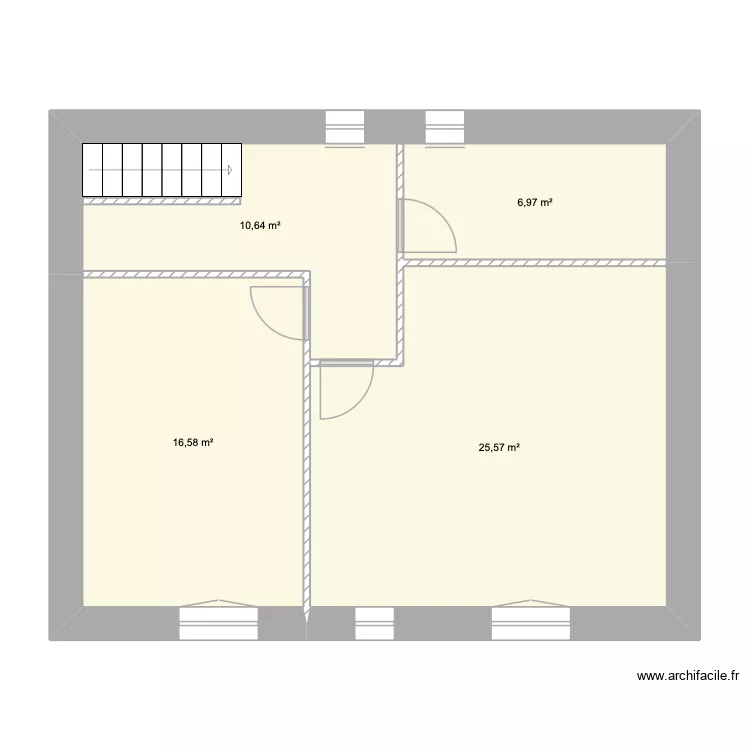 Etage. Plan de 4 et 60 m² Etage. Plan de 4 et 60 m²