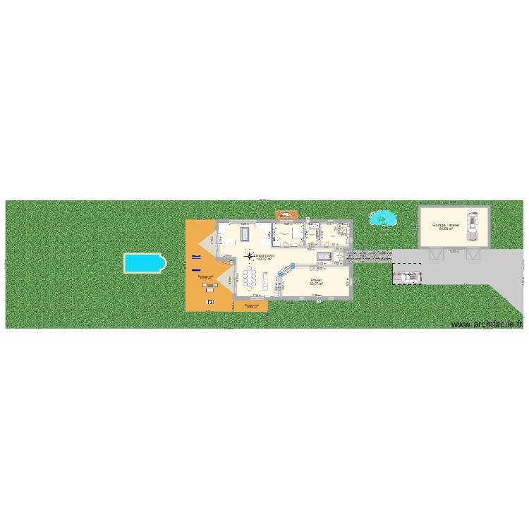 Plan 12 SKO. Plan de 9 pièces et 348 m2