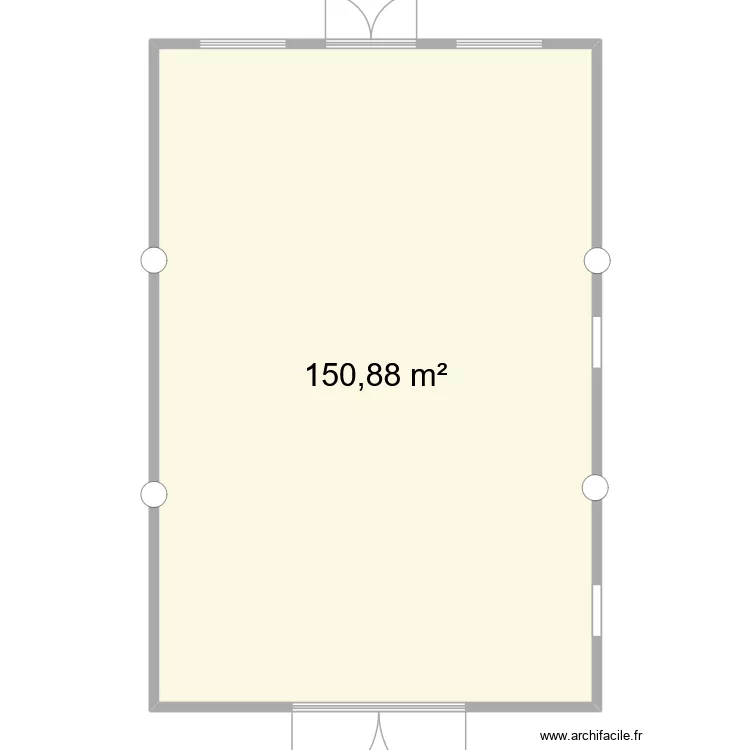 clinique 2 DS. Plan de 1  et 151 m²