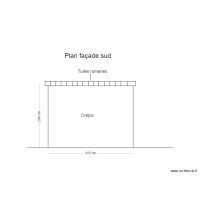 pLAN FA9ADE SUD EXTENSION CHAMBRE