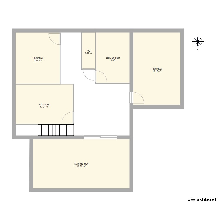 PLAN ARCHI 1ER ETAGE. Plan de 0 pièce et 0 m2