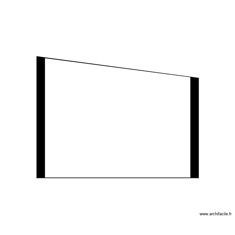 atelier vue nord. Plan de 