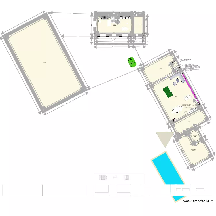 HANGAR. Plan de 
