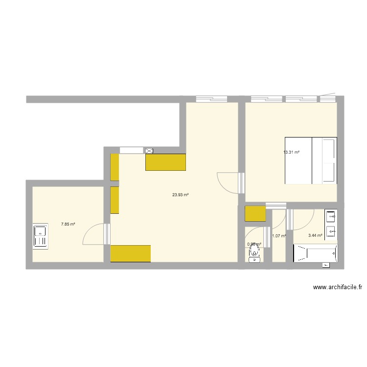 70 Mouffetard RJ. Plan de 0 pièce et 0 m2