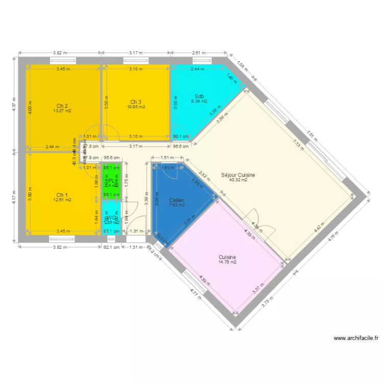 GUESDIN. Plan de 