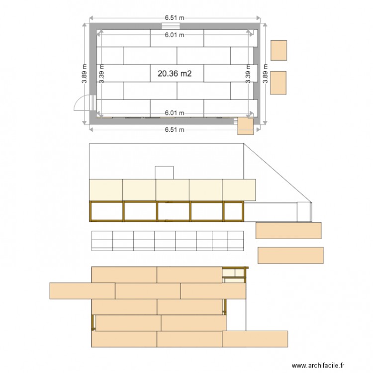 Buanderie. Plan de 0 pièce et 0 m2