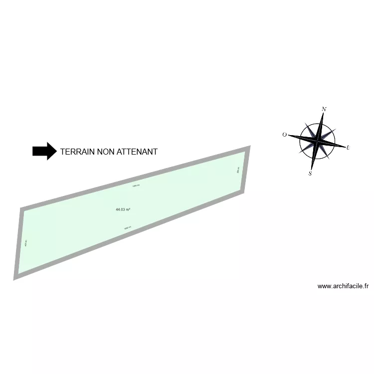 Terrain guerquin . Plan de 