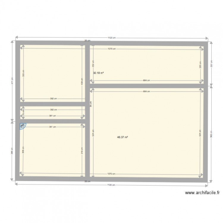 gardien. Plan de 0 pièce et 0 m2