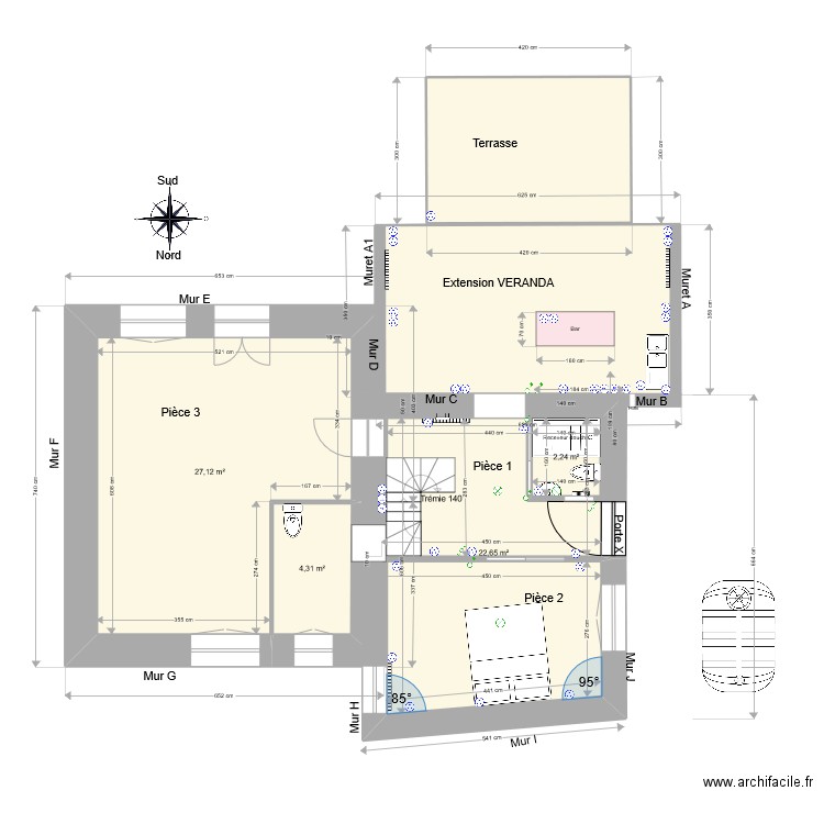 2022 04 03. Plan de 6 pièces et 92 m2