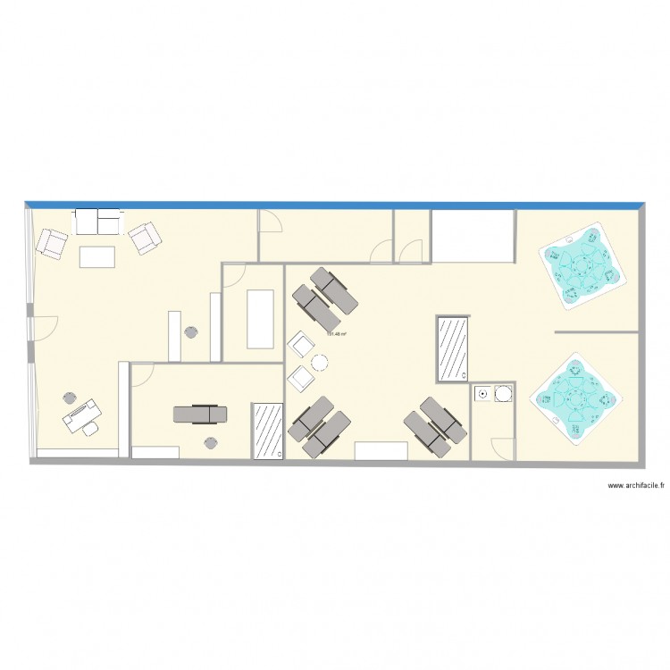 spa 3. Plan de 0 pièce et 0 m2