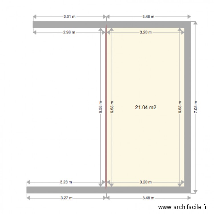 piece2. Plan de 0 pièce et 0 m2