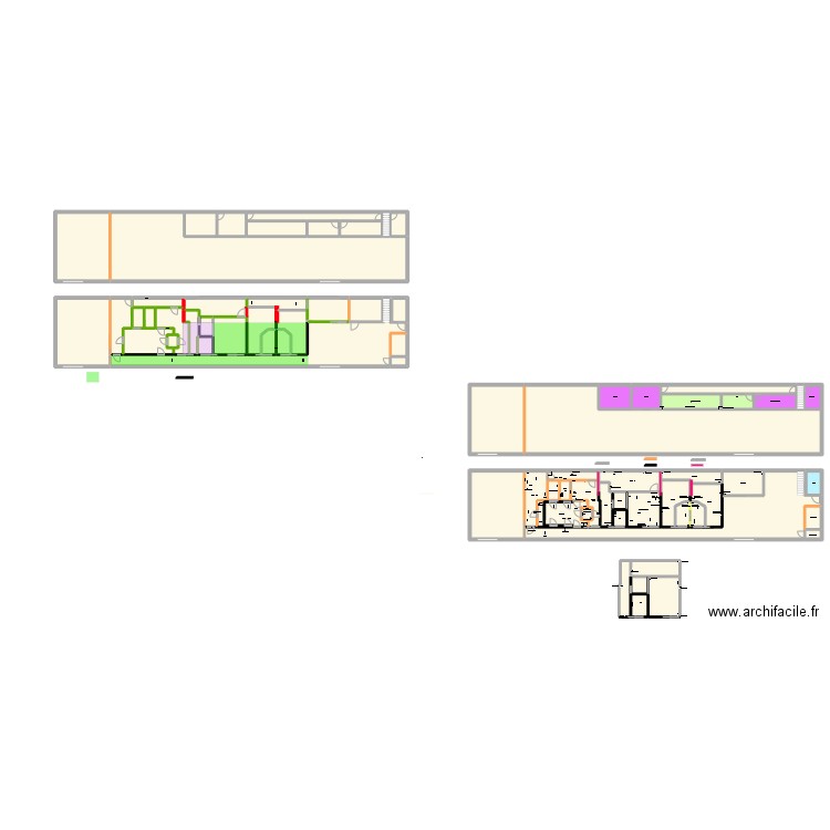 Nantes v7decors. Plan de 67 pièces et 1373 m2