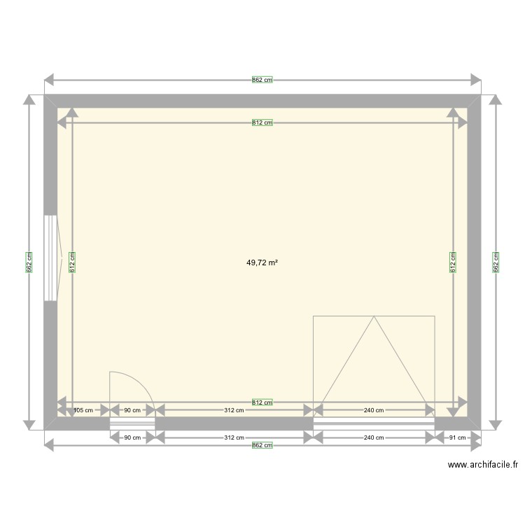 Garage. Plan de 0 pièce et 0 m2