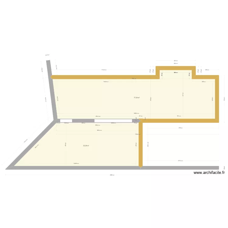 mur extérieur maison 3p. Plan de mur extérieur maison 3p. Plan de