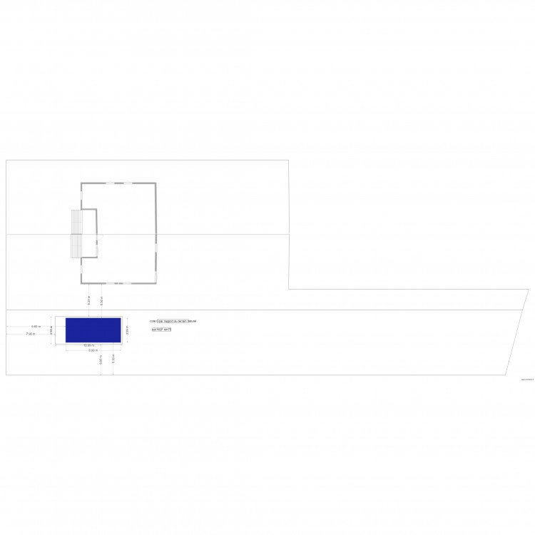 implantation piscine et abri version 2. Plan de 0 pièce et 0 m2