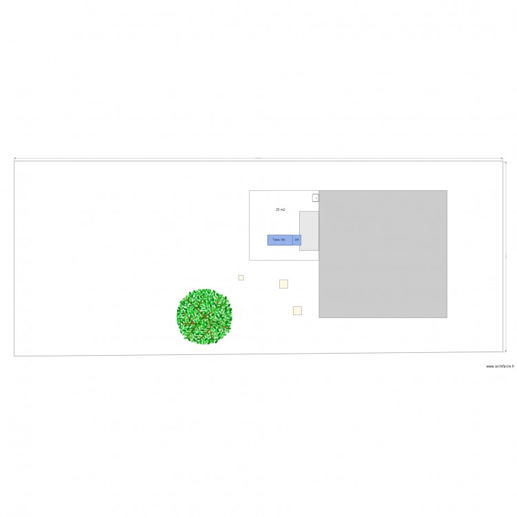 terrain. Plan de 0 pièce et 0 m2