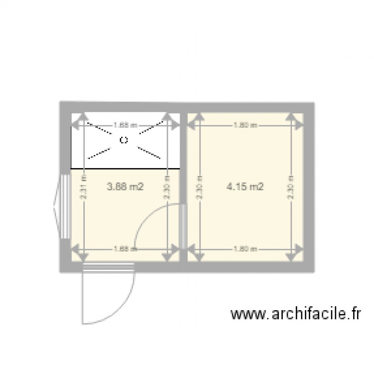 Abri de jardin. Plan de 0 pièce et 0 m2