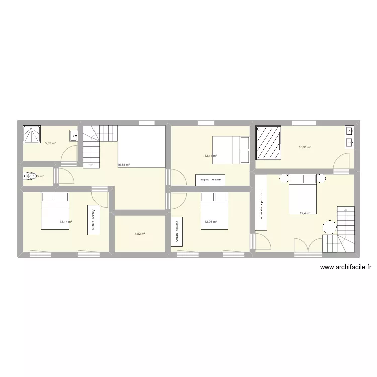 étage 1 Hambye. Plan de étage 1 Hambye. Plan de