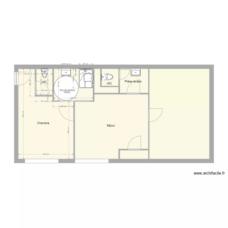 PLAN apr&egrave;s TRAVAUX KERNAFLEN. Plan de 