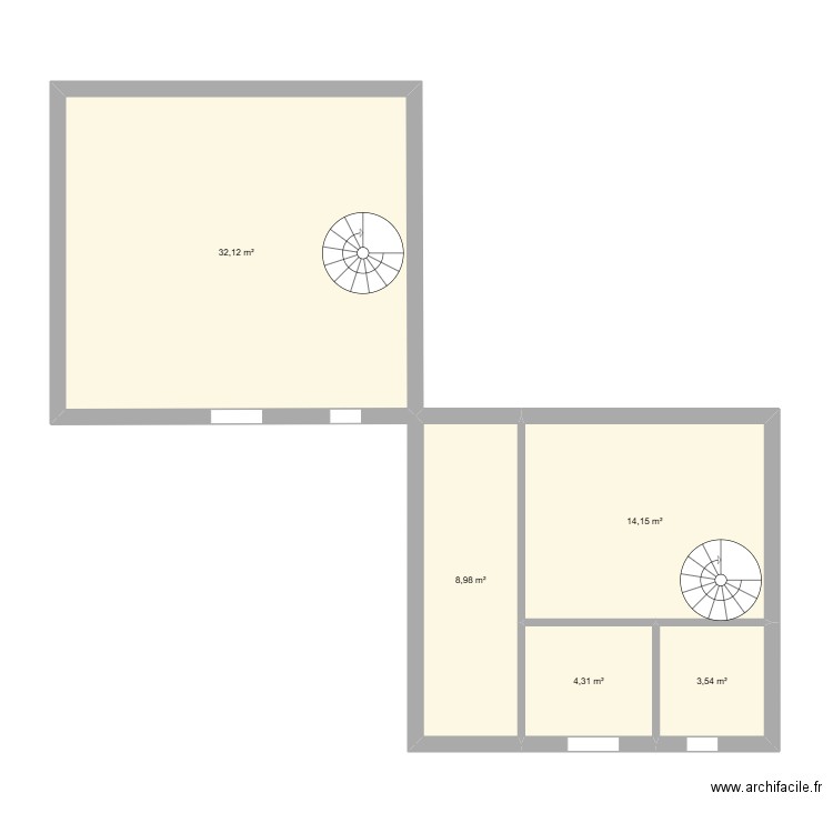 COMBLES 2. Plan de 9 pièces et 94 m2